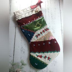 Vintage Patchwork Christmas Stocking